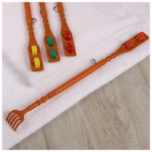 Массажёр - чесалка двусторонний универсальный 2 колеса цвет микс 273₽