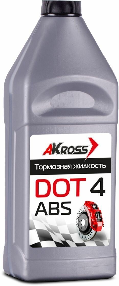 Тормозная Жидкость Dot-4 (Серебро) 910г AKross арт. AKS0004DOT