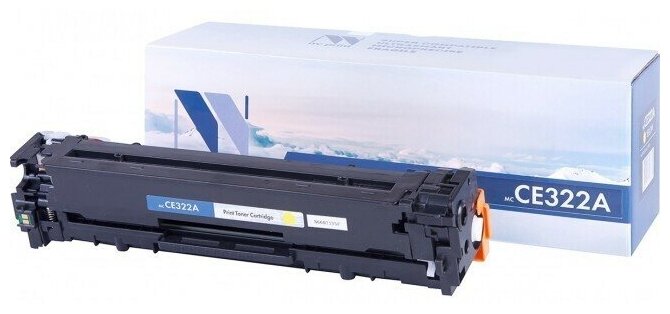 Картридж NV Print CE322A Желтый для принтеров HP LaserJet Color Pro CP1525n/ CP1525nw/ CM1415fn/ CM1415fnw, 1300 страниц