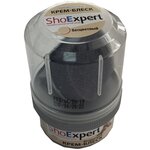 Крем-блеск для обуви из кожи Бесцветный ShoExpert 60мл банка с губкой, обувной крем - изображение
