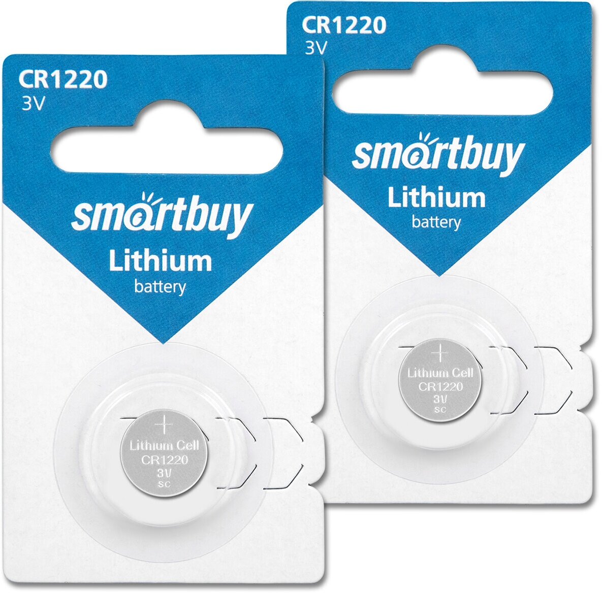 Батарейка CR1220 3V SmartBuy Blister, упаковка 2 шт.