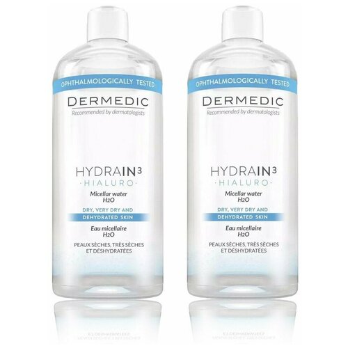 Мицеллярная вода DERMEDIC H2O, 500 мл х2 шт мицеллярная вода dermedic micellar water calm h2o 500 мл