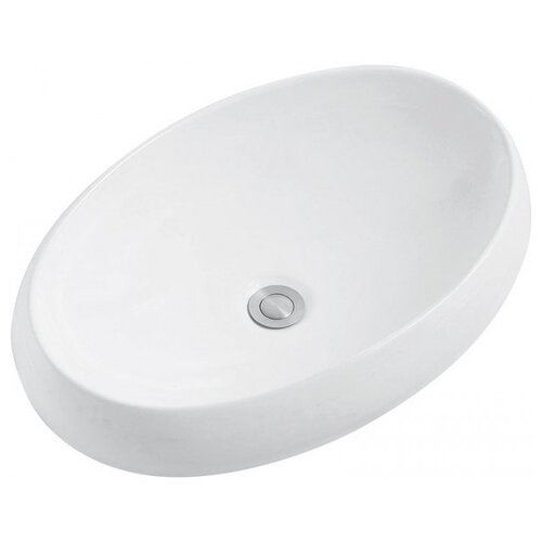 Раковина 60 см CeramaLux N9030A раковина для ванной ceramalux 9265 накладная прямоугольная с антигрязевым покрытием с отверстием под смеситель гарантия 10 лет