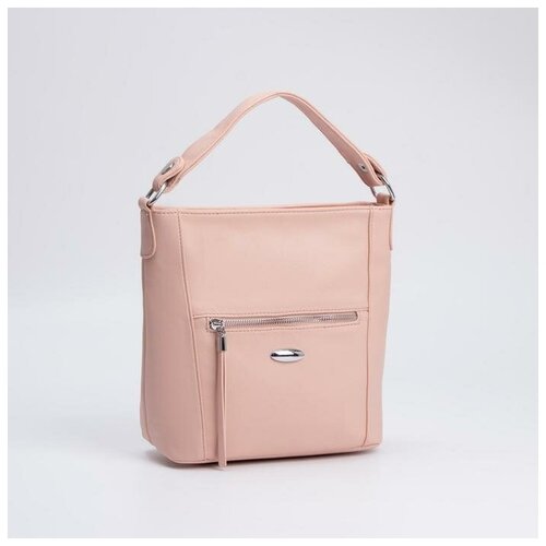 Gianni Rodari Сумка-мешок, отдел на молнии, 2 наружных кармана, длинный ремень, цвет розовый