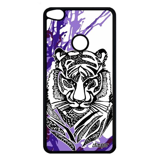 фото Ударопрочный чехол на телефон // huawei p9 lite 2017 // "тигр" зверь tiger, utaupia, фиолетовый