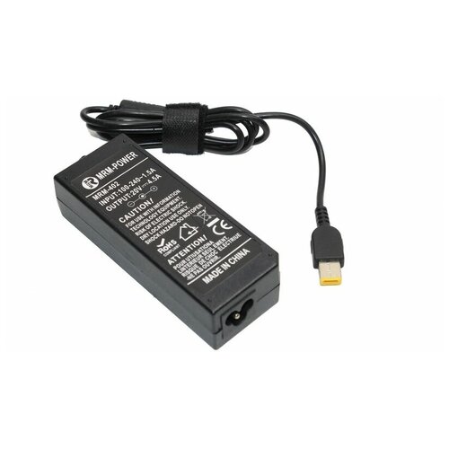 Блок питания 20В 45А ИМП штекер плоский совместим с Lenovo 1590₽
