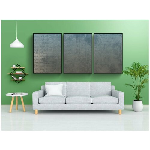 фото Набор модулных постеров для интерьера "библия, синий, браун" 60x90 см. в тубусе, без рамки lotsprints