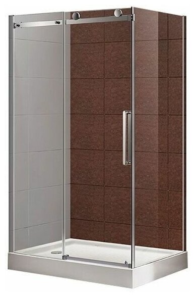 Душевой уголок Cezares Stylus M AH1 130/100 C Cr прозрачное стекло, профиль хром - фото №1