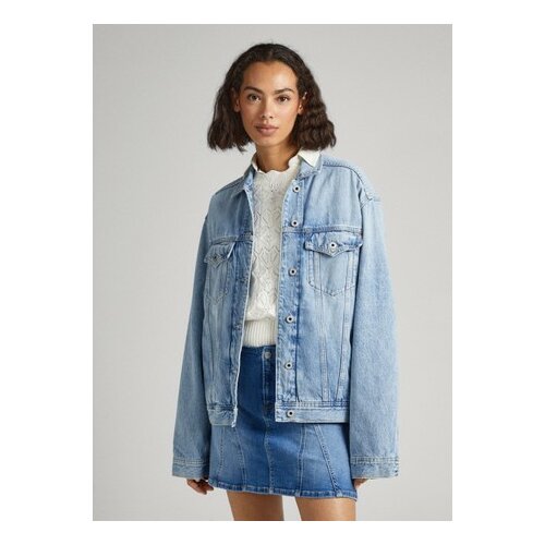 фото Джинсовая куртка pepe jeans, размер xs, голубой