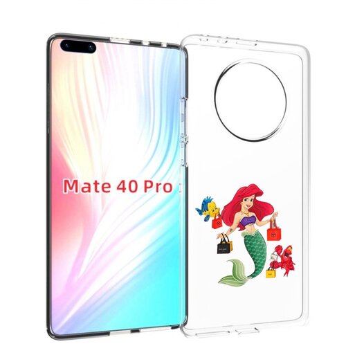 Чехол MyPads модная-русалка женский для Huawei Mate 40 Pro (NOH-NX9) задняя-панель-накладка-бампер чехол mypads модная русалка женский для huawei mate 40 pro noh nx9 задняя панель накладка бампер