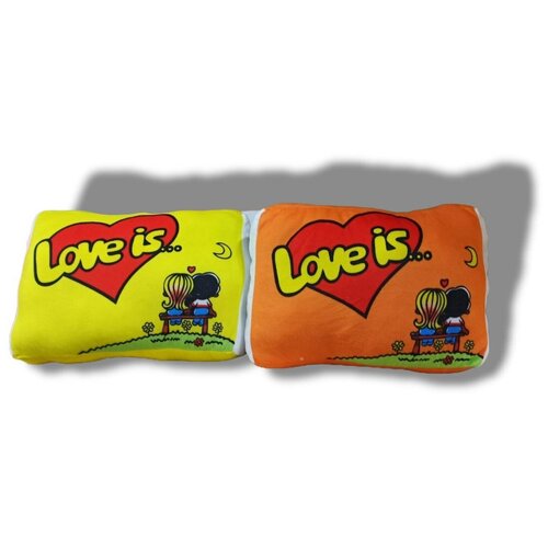 Набор мягких игрушек подушек Love is 2 шт по 40 см