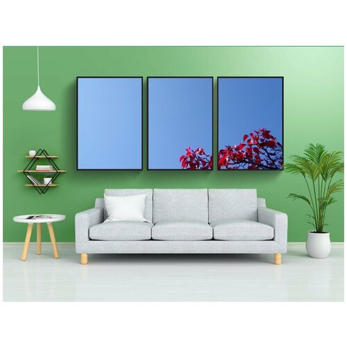 фото Набор модулных постеров для интерьера "естественный фон, простой фон, открытка" 60x90 см. в тубусе, без рамки lotsprints