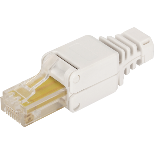 Коннектор Lanmaster (LAN-TMP-U5E-WH) UTP кат.5e RJ45 (упак:1шт)