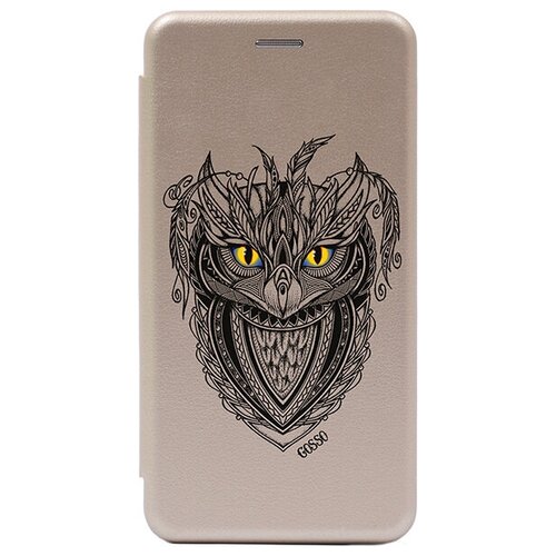 фото Чехол-книжка book art jack grand owl для xiaomi redmi 8 золотой gosso