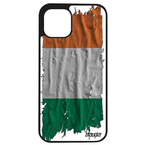 фото Защитный чехол для смартфона // apple iphone 12 pro max // "флаг ирландии на ткани" стиль дизайн, utaupia, белый