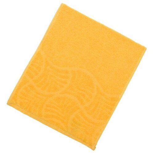фото Полотенце махровое волна 30х70 см, цв 1110 желтый, хл.100% 300 гр/м 1130463 дм