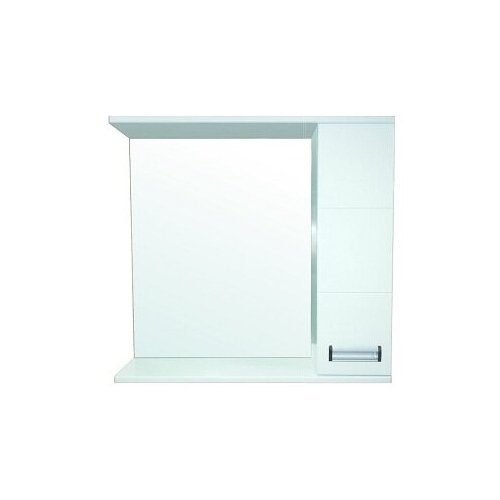 Зеркало-шкаф Loranto Дина 75х14х70 Подвесной, Белый (CS00049720)