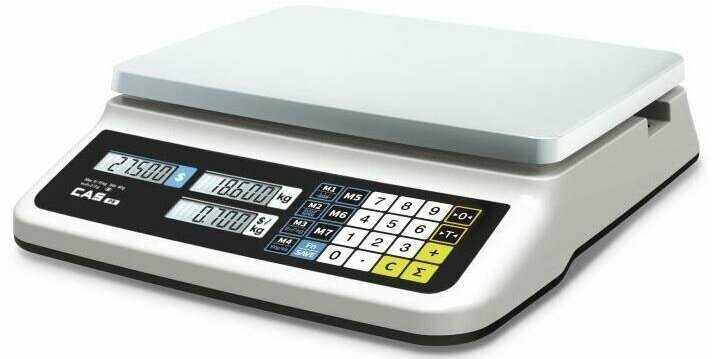 Весы электронные настольные торговые CAS PR-15B (LCD, II) RS, до 15 кг