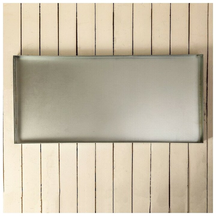 Поддон, 44 × 94 × 5 см, металл, серый - фотография № 2