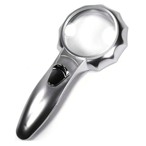 Лупа ручная со светодиодной подсветкой TH-600555 для чтения, работы или хобби