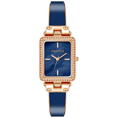 Женские американские наручные часы Anne Klein 3898NVST с кристаллами с гарантией