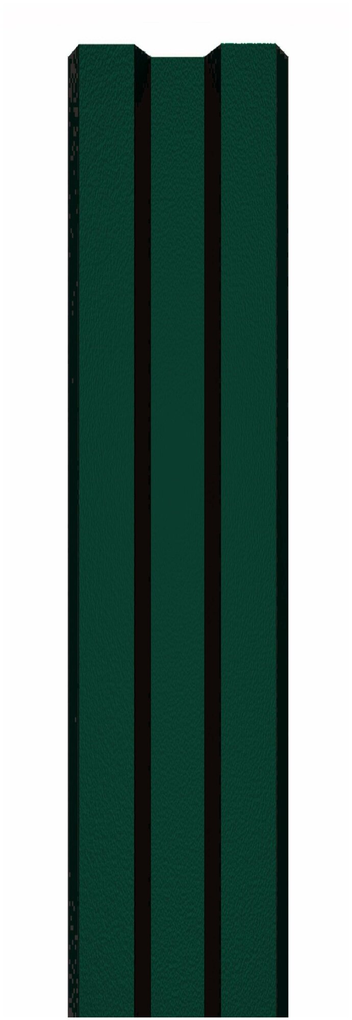 Оцинкованный с полимерным покрытием Высота 1.5 м Цвет: Зеленый мох 10 шт.+ саморезы в комплекте - фотография № 2