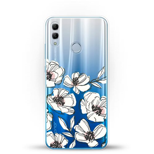 фото Силиконовый чехол цветы на honor 10 lite andy & paul