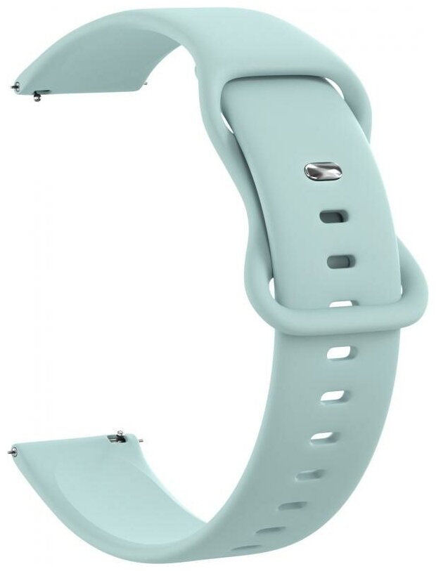 Ремешок силиконовый GSMIN Net 22 для Samsung Gear S3 Frontier / Classic / Galaxy Watch (46 mm) (Бирюзовый)