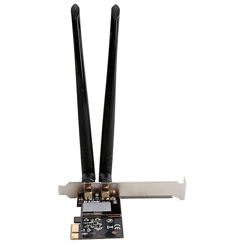 Сетевой адаптер WiFi D-Link DWA-582 DWA-582RU10B1A AC1200 PCI Express ант. внеш. съем 2ант. упак.10шт сетевой адаптер wi fi d link dwa 582 oem dwa 582 pci express ант внеш съем 2ант