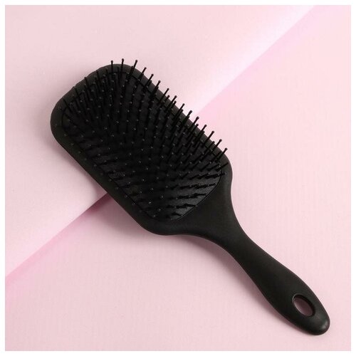 Расчёска массажная, 8 × 24 см, цвет чёрный queen fair расчёска массажная 8 x 24 см цвет чёрный