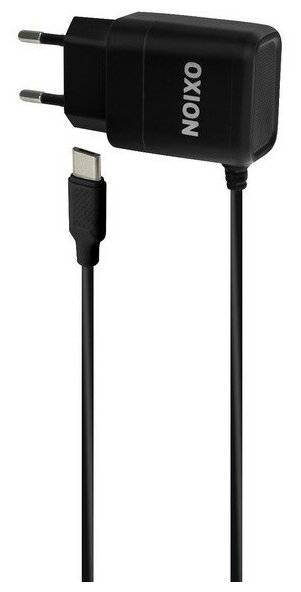 Сетевое зарядное устройство OXION OX-QC501BK 2 А кабель microUSB 1 м черное