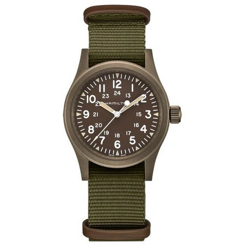 Наручные часы Hamilton Khaki Field наручные часы hamilton khaki field часы hamilton khaki field mechanical 42mm h69529133 черный серебряный