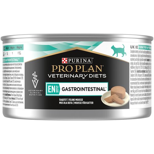 Корм PRO PLAN Veterinary diets EN Gastrointestinal для кошек при расстройствах пищеварения, 195 г x 12 шт