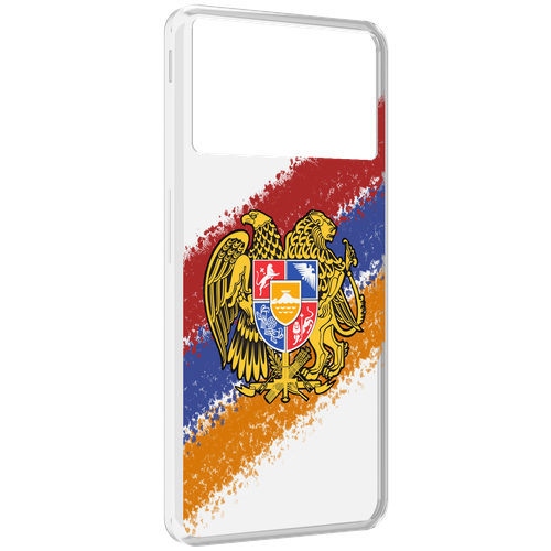 Чехол MyPads флаг герб Армении для ZTE Nubia Z40S Pro задняя-панель-накладка-бампер