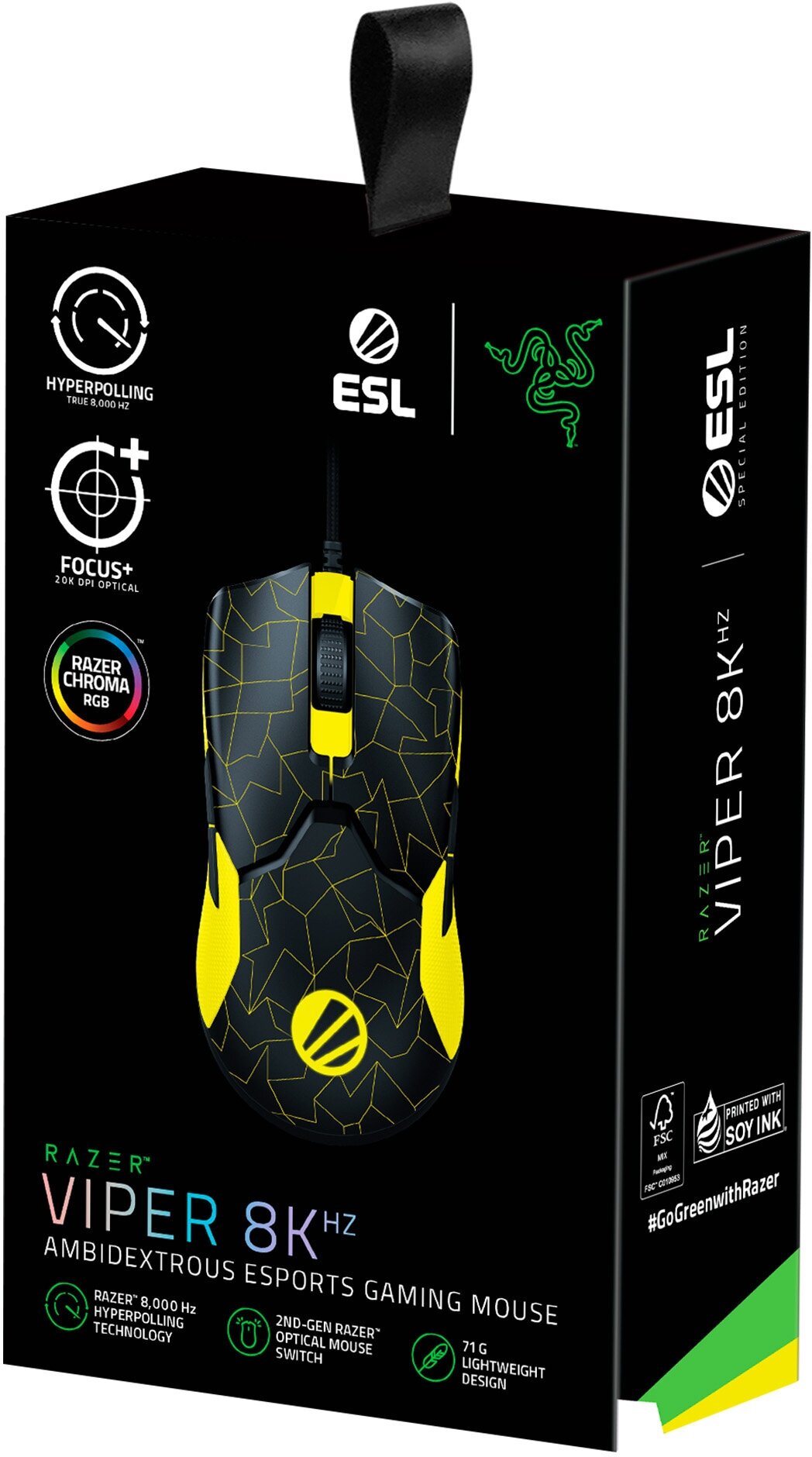 Мышь Razer Viper 8KHz - ESL Ed. mouse/ Razer Viper 8KHz - ESL Ed. mouse (RZ01-03580200-R3M1) - фото №3