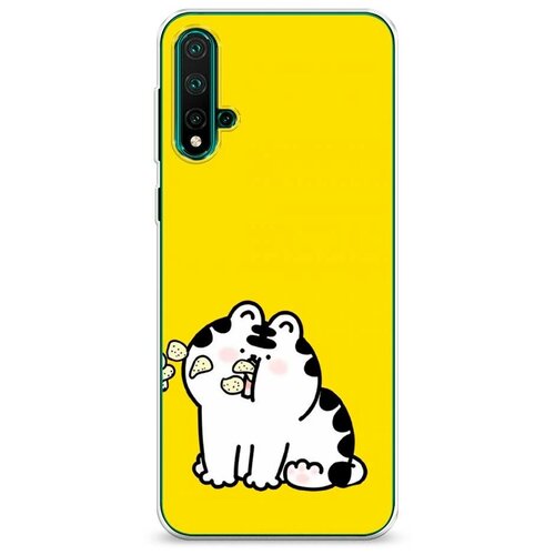 фото Силиконовый чехол "yummy cat" на huawei nova 5 / хуавей нова 5 case place