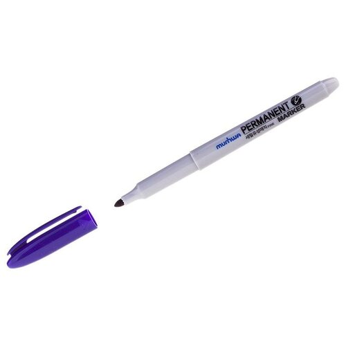 Маркер перманентный фиолетовый, пулевидный, 1,5мм FPM-09 маркер перманентный нестираемый munhwa 1 5мм круглый наконечник фиолетовый fpm 09 12шт