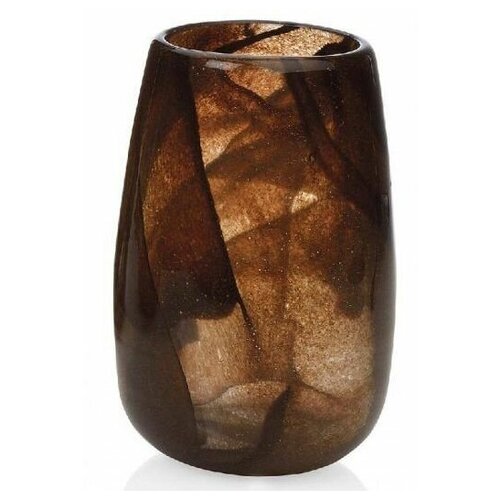 Andrea House Ваза Leaf Brown Glass