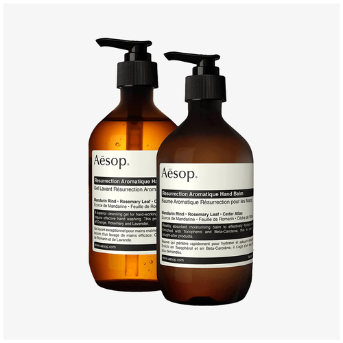 AESOP Resurrection Duet набор средств для рук жидкое мыло для рук cleansing hand wash sycamore fig 500мл
