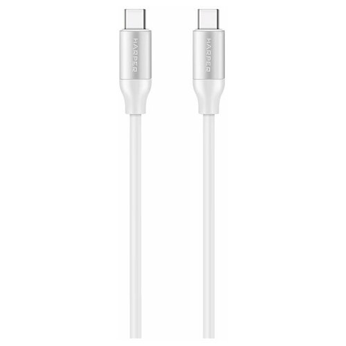 Кабель HARPER SCH-770 белый (Type-C - Type-C, 3A, Быстрая зарядка, Power Delivery 60W)