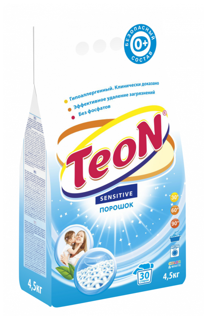 Стиральный порошок TEON Sensitive 4,5 кг