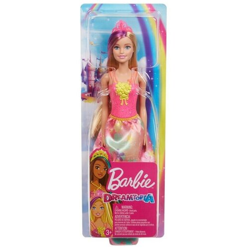 Кукла Barbie Принцесса радуга, 1 шт.