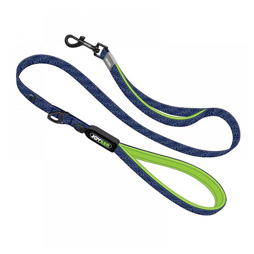 Поводок для собак JOYSER Walk Base Leash XL синий с зеленым, 2,5x120 см