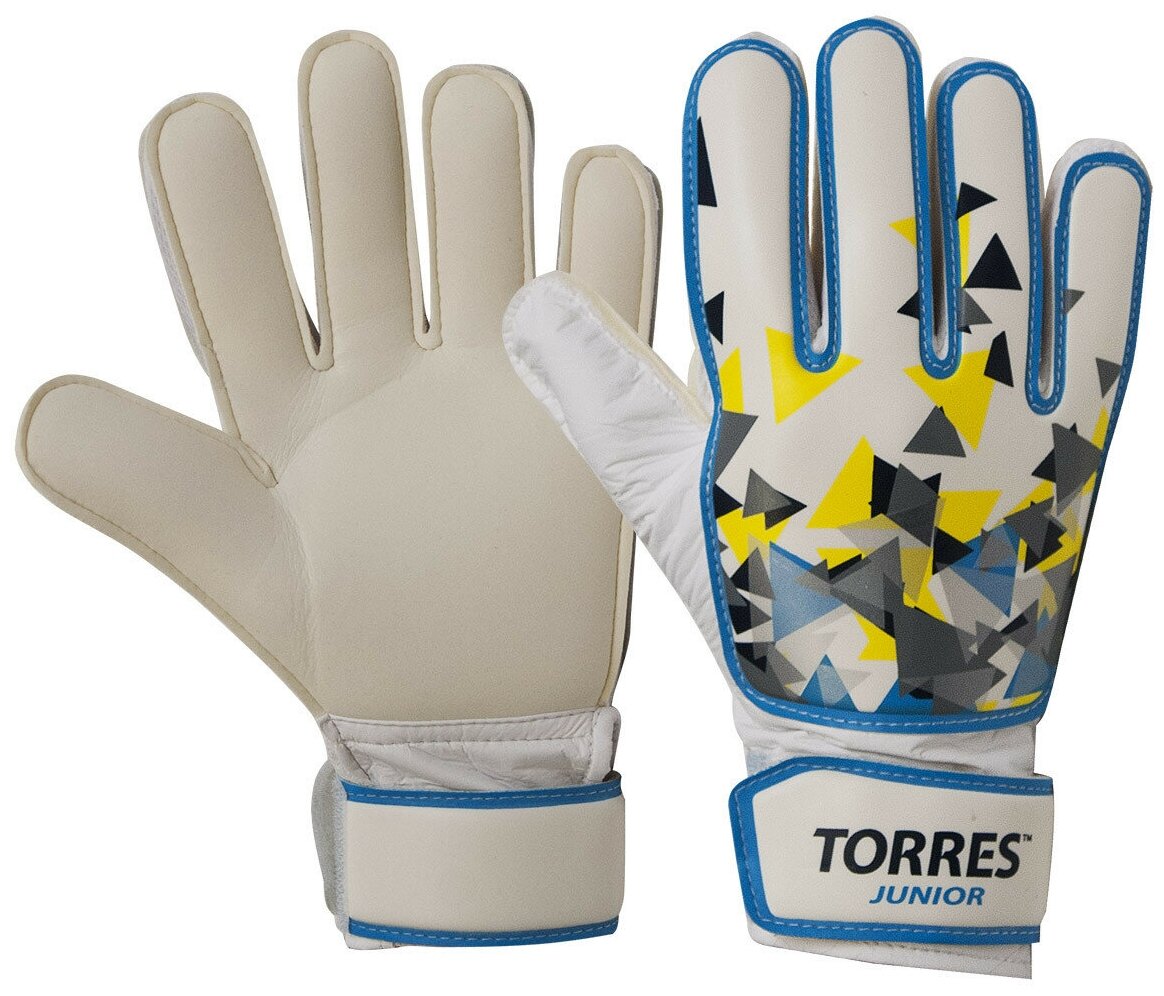 Перчатки TORRES, FG0502, 6, белый/голубой