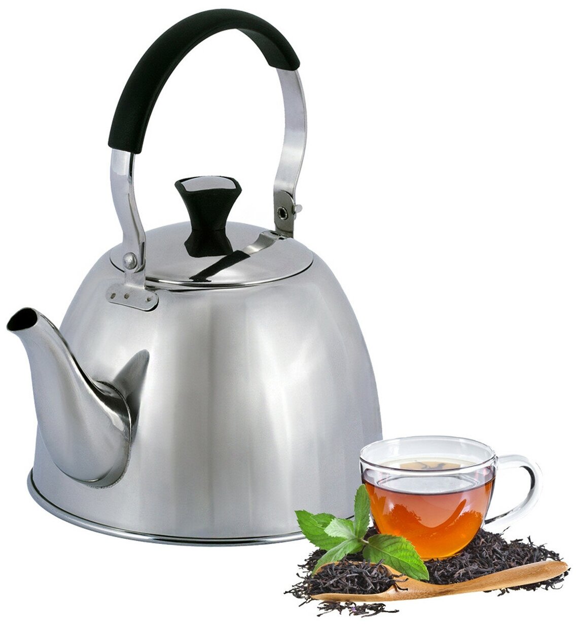 фото Чайник 1 л из нержавеющей стали Kamille KM-1093