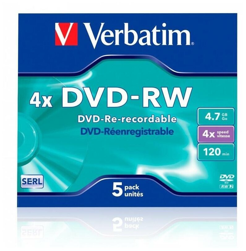 DVD-RW набор дисков Verbatim - фото №5