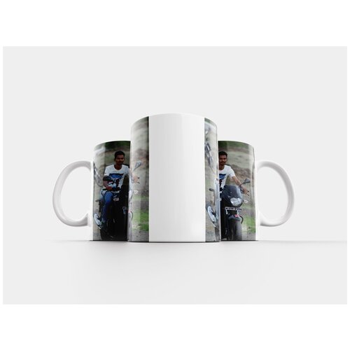 фото Кружка "велосипед, колесо, сидящий" 320 мл lotsprints