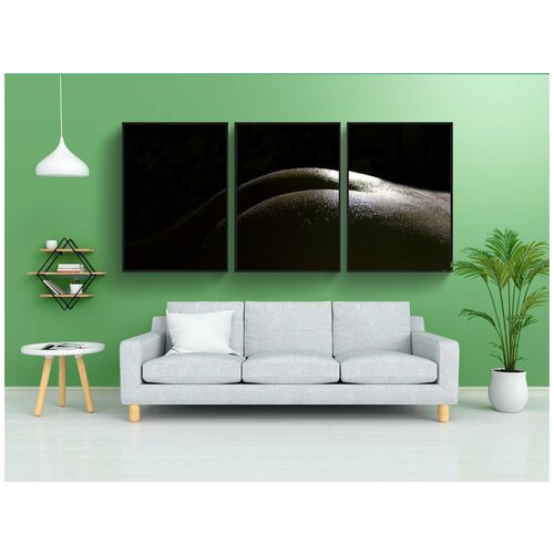 фото Набор модулных постеров для интерьера "человек, мужской, эротический" 60x90 см. в тубусе, без рамки lotsprints