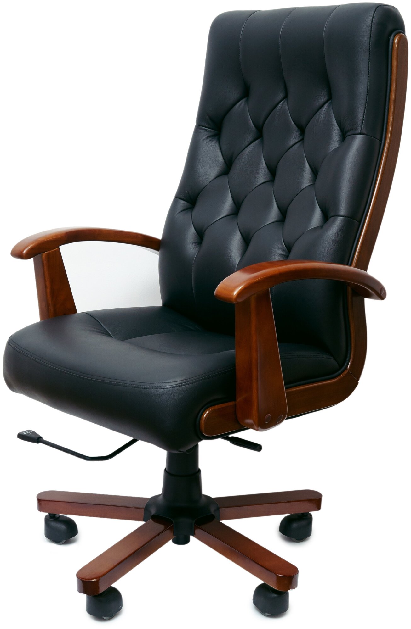 Кресло Berlingerr A028 черная кожа