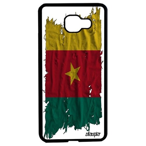 фото Защитный чехол для мобильного // samsung galaxy a5 2016 // "флаг анголы на ткани" патриот государственный, utaupia, белый